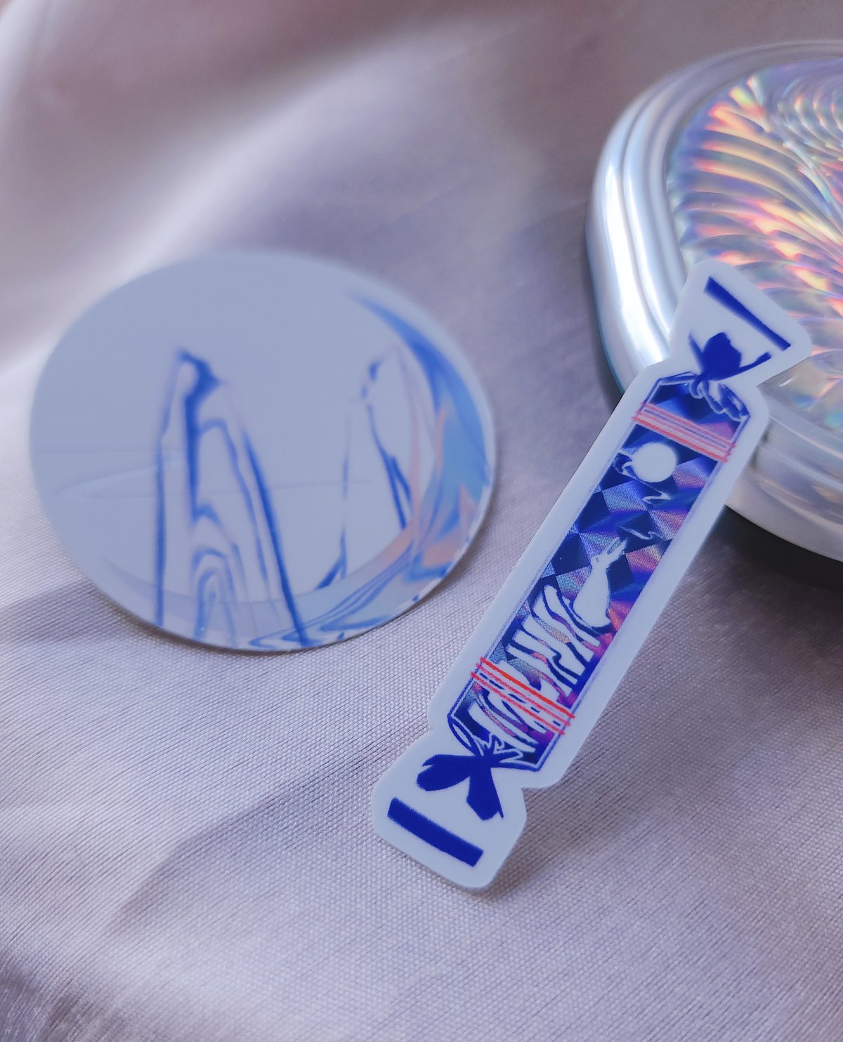 Image of lunar set holographic stickers