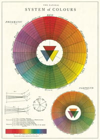 Cavallini & Co. Color Wheel Poster, Archival Paper, Matte