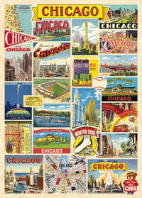 Cavallini & Co. Chicago Poster, Archival Paper, Matte