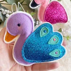 Image of Peacock and Flamingo Decorations