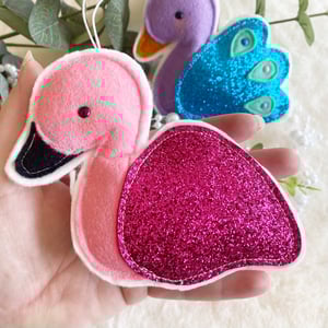 Image of Peacock and Flamingo Decorations