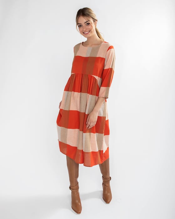 Image of Winter Luxe Frock - Sunset