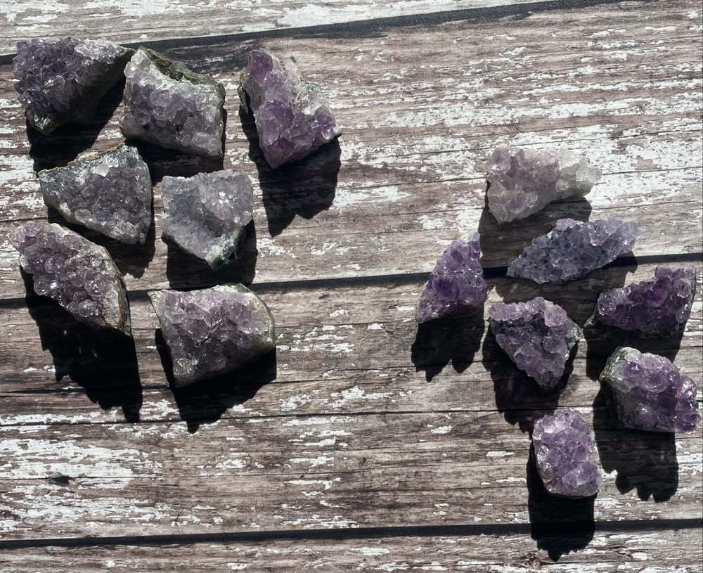 Mini Raw Amethyst Cluster Gemstone 