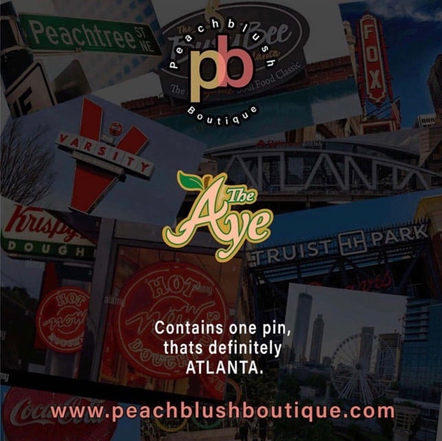  Peach City Enamel Pin