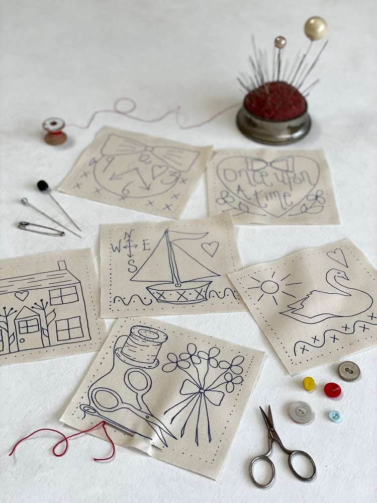 Image of Six Embroidery Templates