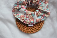 Image 3 of Smiley Rainbow Daisies Scrunchie