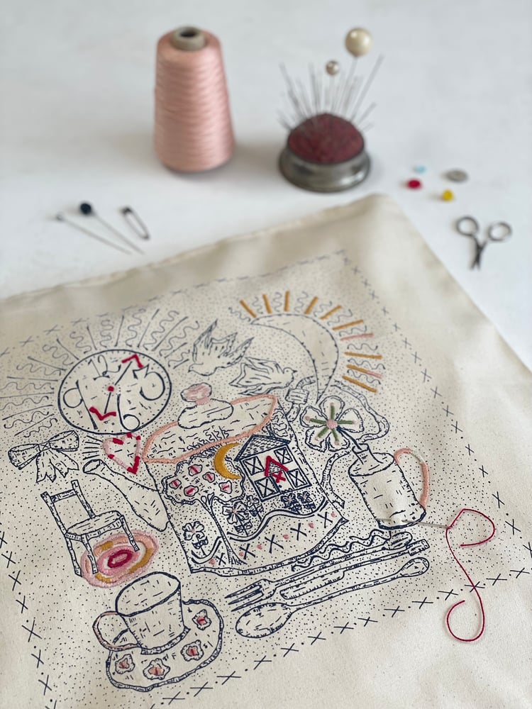 Image of Cushion Cover (Embroidery Project)