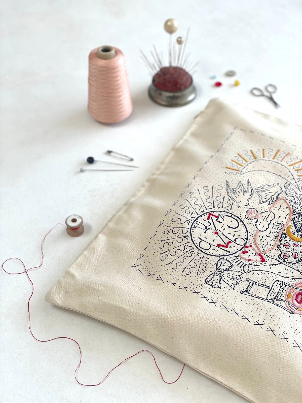 Image of Cushion Cover (Embroidery Project)