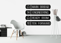 Image 1 of Star Trek Lcars Wall Signs