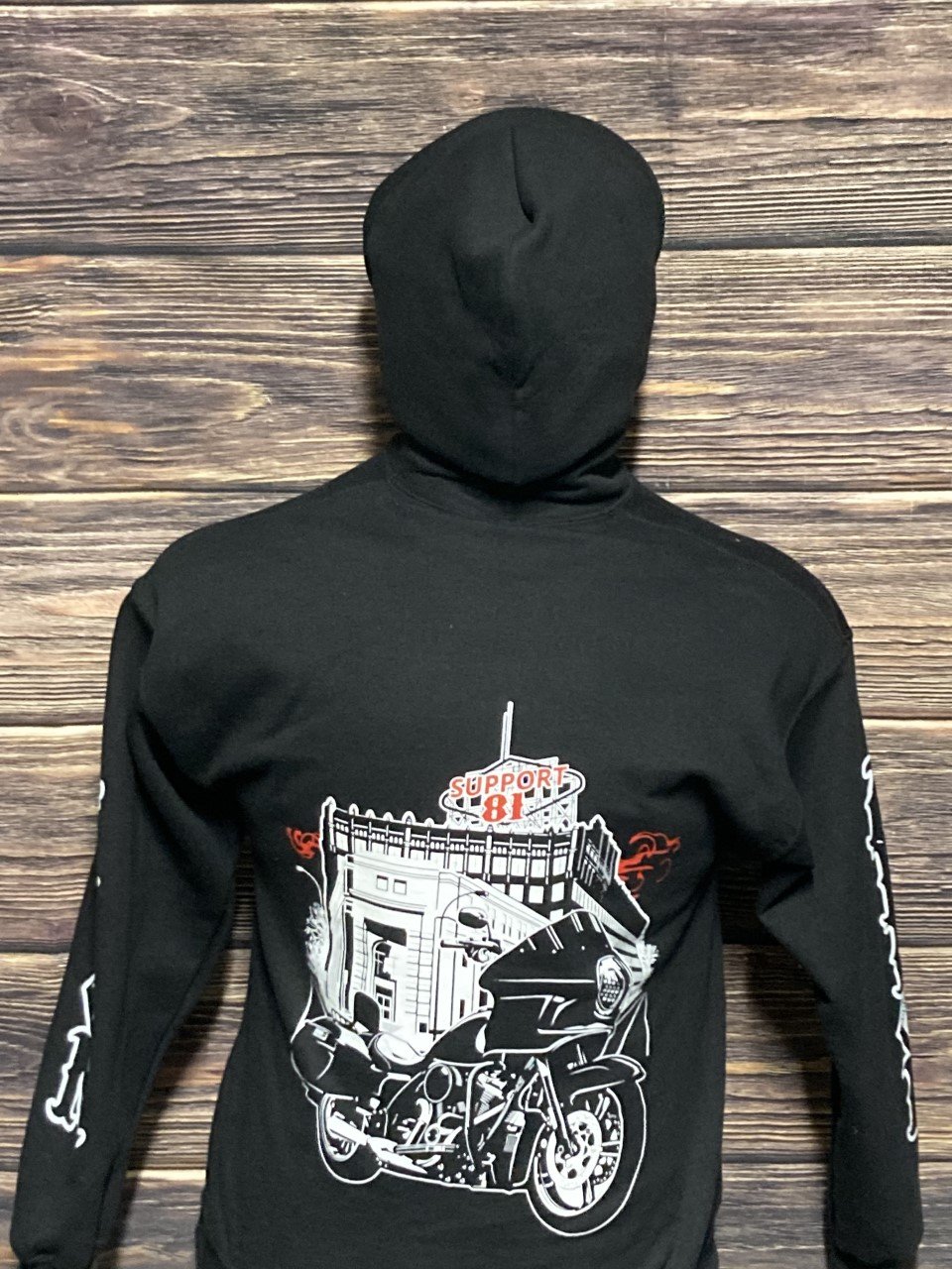 Akron Red & White Hoodie