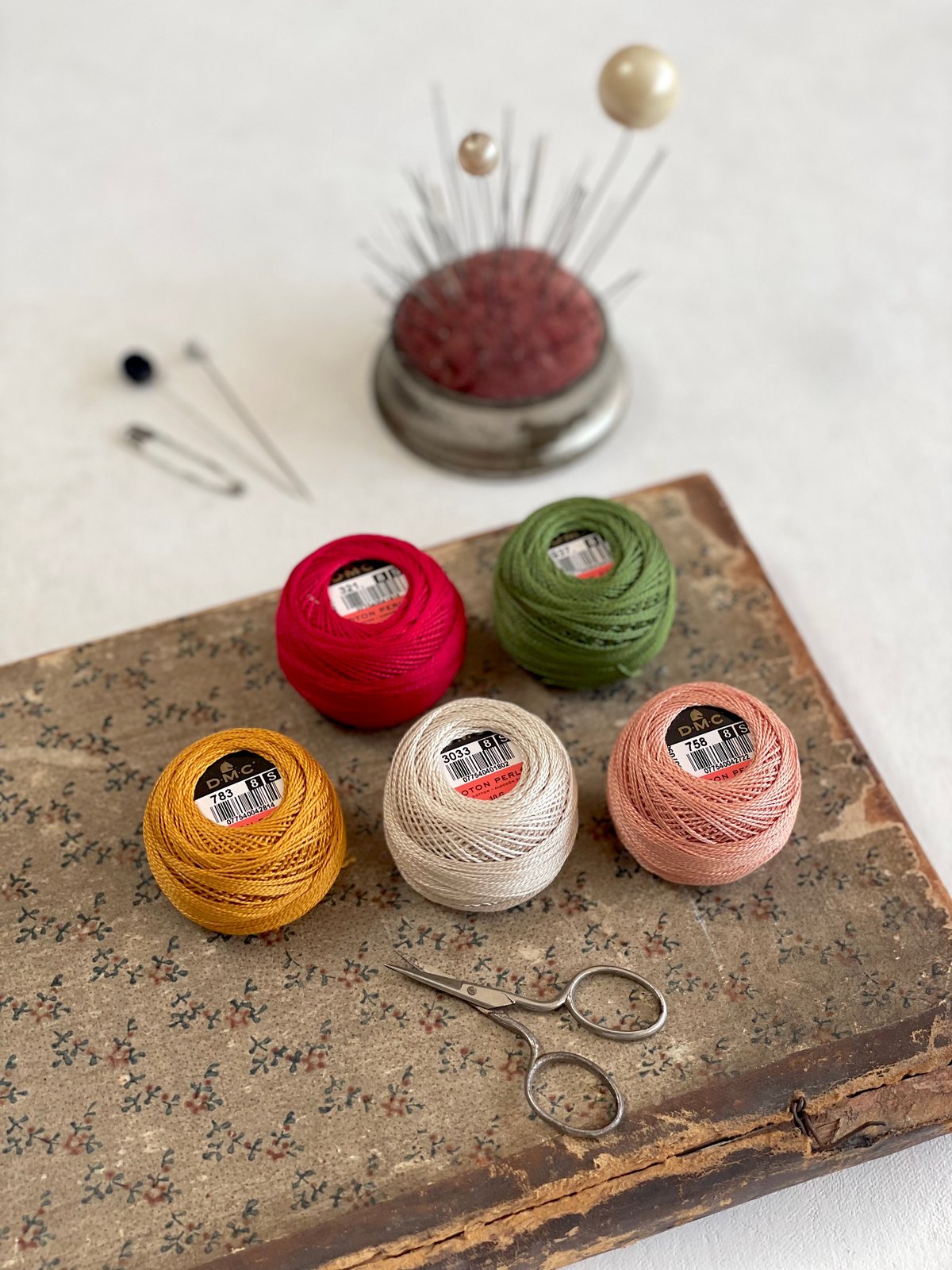Image of DMC Cotton Pearl Thread Selection
