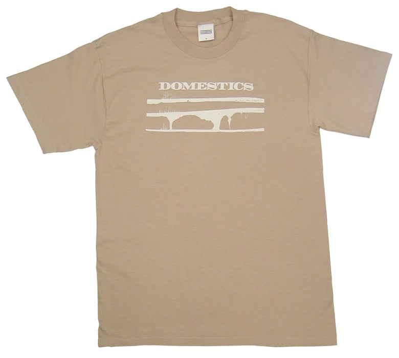 Image of DOMEstics. Paint Drip T-shirt tan
