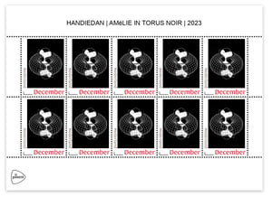 Image of AMELIE IN TORUS NOIR <br>  POSTAGE STAMP | SHEET