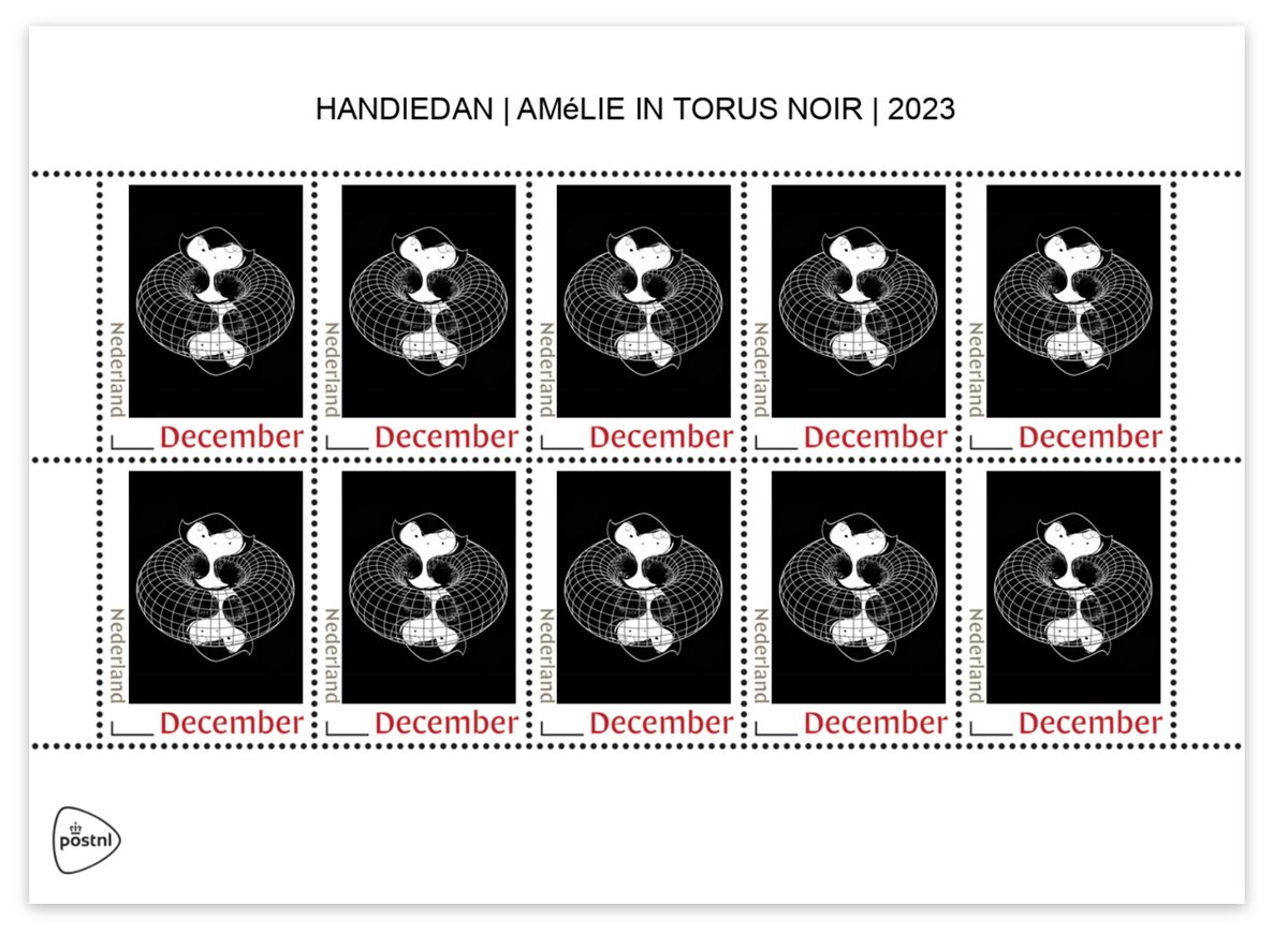 Image of AMELIE IN TORUS NOIR <br>  POSTAGE STAMP | SHEET