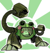 Frog Mech Print