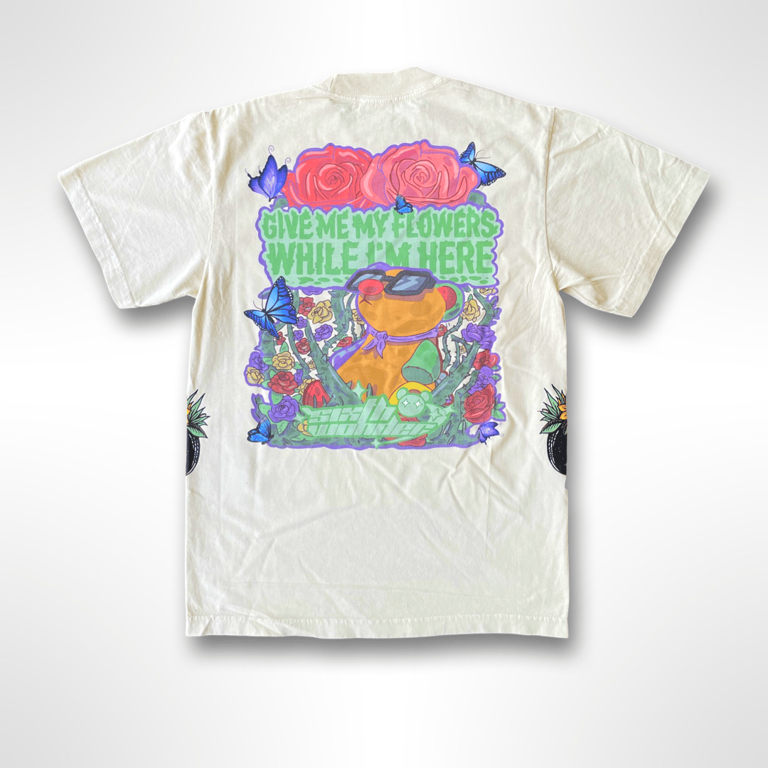 Image of Give Me My Flowers While Im Here V2 t shirt