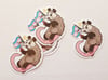 Trans Rights Possum Stickers