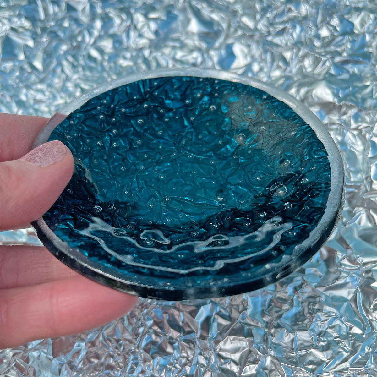 Image of Blue Foil Baby Bowl