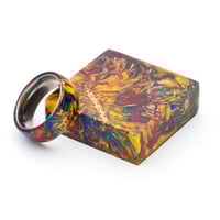 Image 4 of Mini Pinecone Ring Blanks In Five Vivid Colors. Pressure Cast In High Quality Resin!