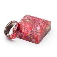 Image 2 of Mini Pinecone Ring Blanks In Five Vivid Colors. Pressure Cast In High Quality Resin!