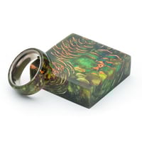 Image 5 of Mini Pinecone Ring Blanks In Five Vivid Colors. Pressure Cast In High Quality Resin!
