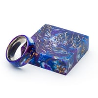 Image 3 of Mini Pinecone Ring Blanks In Five Vivid Colors. Pressure Cast In High Quality Resin!