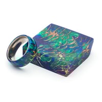 Image 1 of Mini Pinecone Ring Blanks In Five Vivid Colors. Pressure Cast In High Quality Resin!