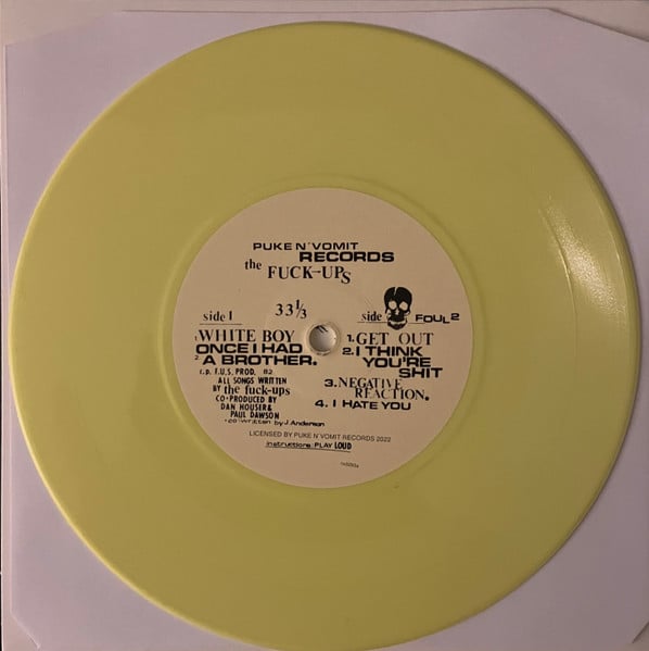 Image of Fuck Ups - "FU 82" 7" (yellow vinyl)