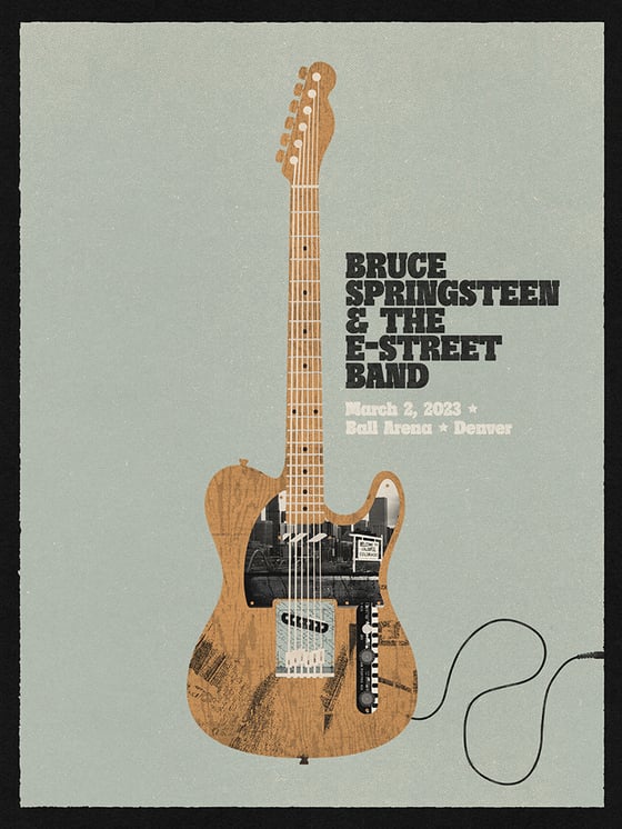 Image of Springsteen 2023 Tour Poster - Denver