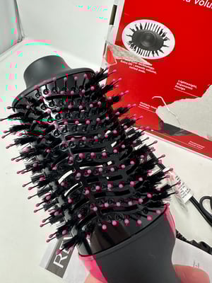 Image of Revlon One-Step Hair Dryer and Volumizer Hot Air Brush Black/Pink
