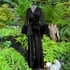 Black Beverly Lounge Suit w/ Marabou Cuffs  Image 2