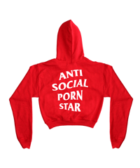 Image 4 of ANTI      SOCIAL      STAR      CROPPED      HOODIE     