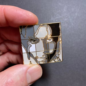 Image of ‘The Artists Black and Gold’ Troy Gua Pop Hybrid Enamel Pin