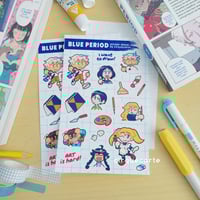 Image 1 of Blue Period: Kiss-Cut Sticker Sheet