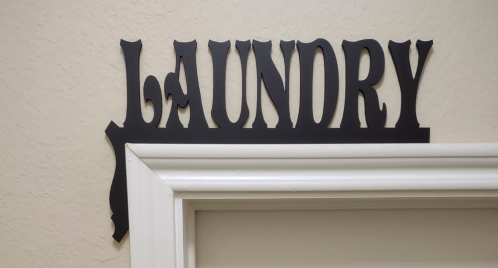 Image of Corner Door Signs, Door Toppers