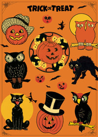 Cavallini & Co. Halloween Poster, Archival Paper, Matte