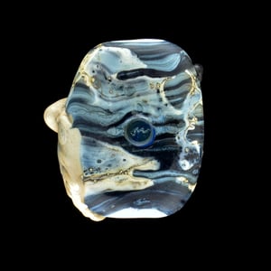 Image of XL. Singing Coyote - Flamework Glass Sculpture Bead 