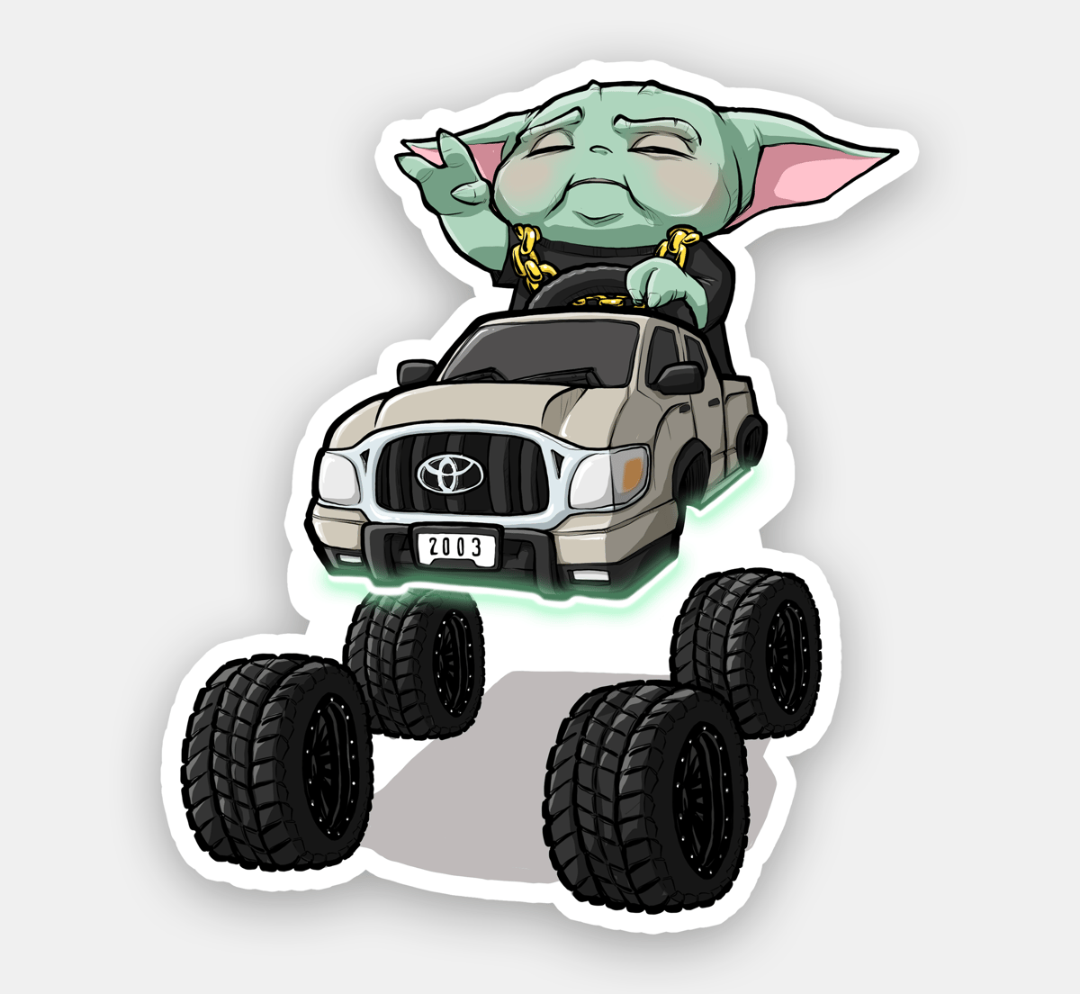 Baby Yoda Sticker – pompadorkery