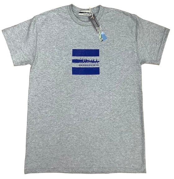 Image of DOMEstics. Block Logo t-shirt grey 