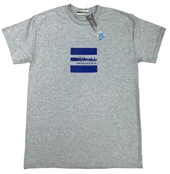 Image of DOMEstics. Block Logo t-shirt grey 