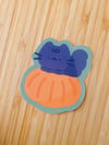 Petite Pumpkin Glossy Stickers (WATER-RESISTANT)