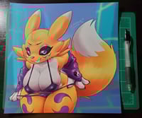 Image 2 of Smug Rena - 10x10 Art Print