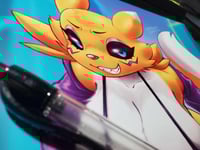 Image 3 of Smug Rena - 10x10 Art Print