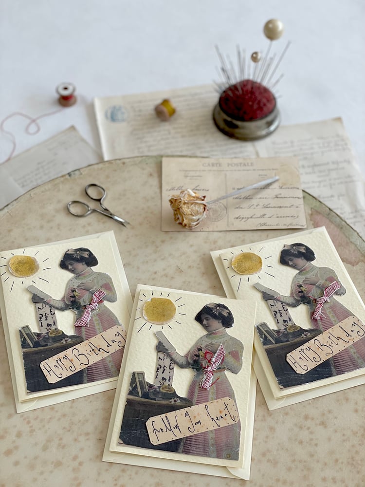 Image of Lady, Letter & Sun