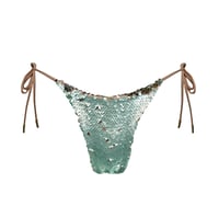 Image 1 of MINT SEQUIN BIKINI BOTTOM