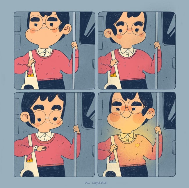 Ilustración Metro Love