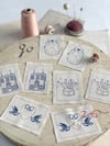 Eight Assorted Embroidery Templates