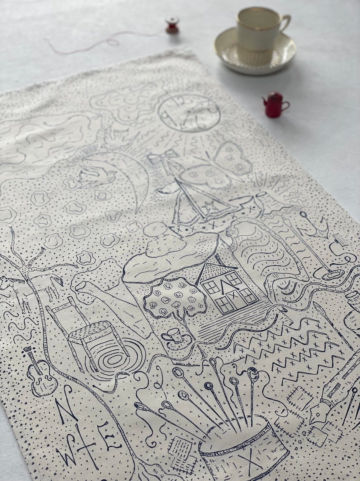 Image of  Anniversary Design Kitchen Towel