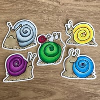 Image 1 of Super Snail Sticker Set