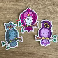 Image 1 of Rainbow Owls Sticker Set